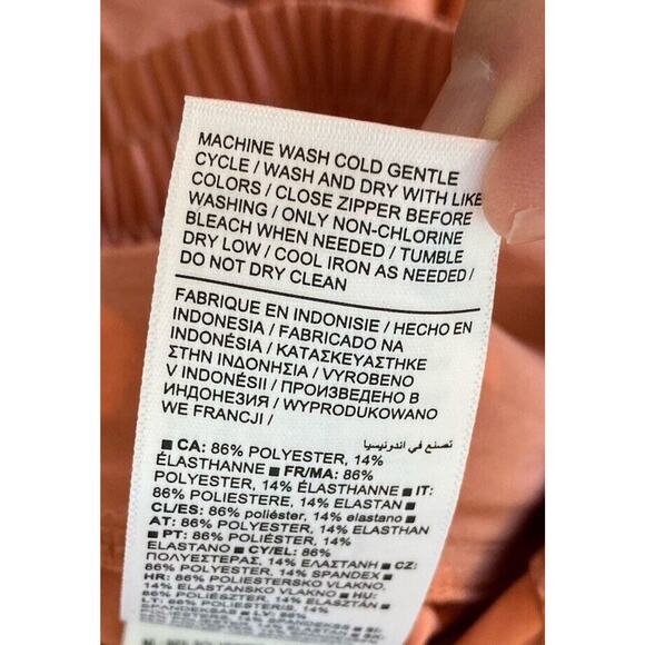 Athleta Athletic Drawstring Skirt Size 2 Women’s Coral - Picture 5 of 7